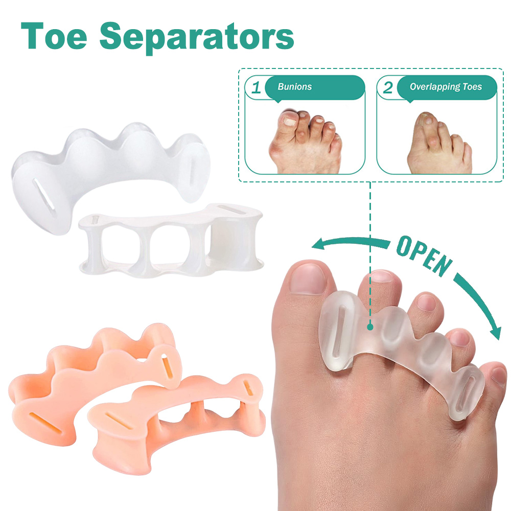 Yoga Toe Separator - 1 par de gel de silicone