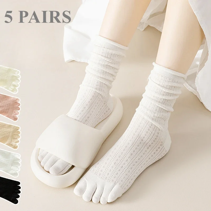 Yoga Toe Separator - 5 pares meias soltas com cinco