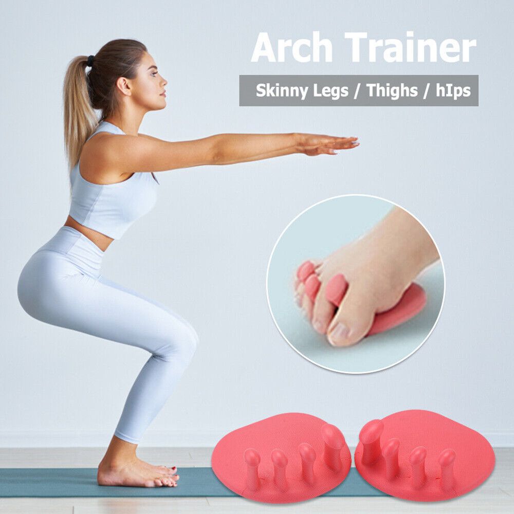 1 par portátil yoga fitness ar - Yoga Fitness Toes Arch avaliação e preço