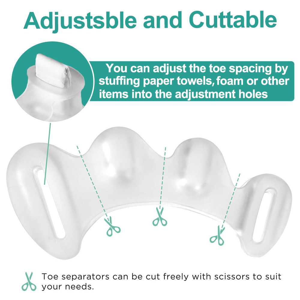 1 par de gel de silicone duro  - Yoga Toe Separator avaliação e preço