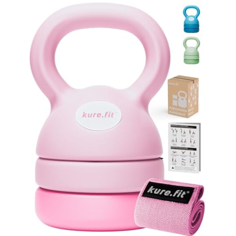 Kettlebell Ajustável Rosa de 5 - Kettlebell avaliação e preço
