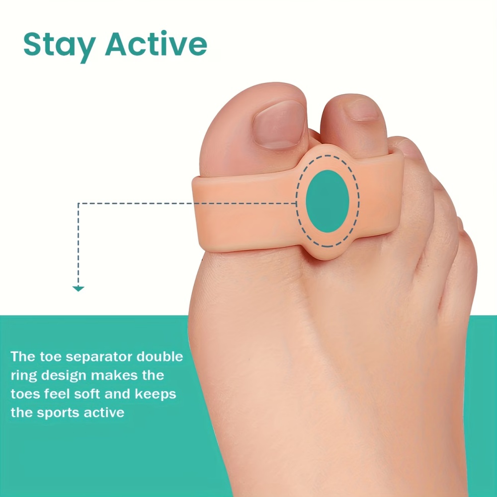 Separadores de Dedos em Silico - Yoga Toe Separator avaliação e preço