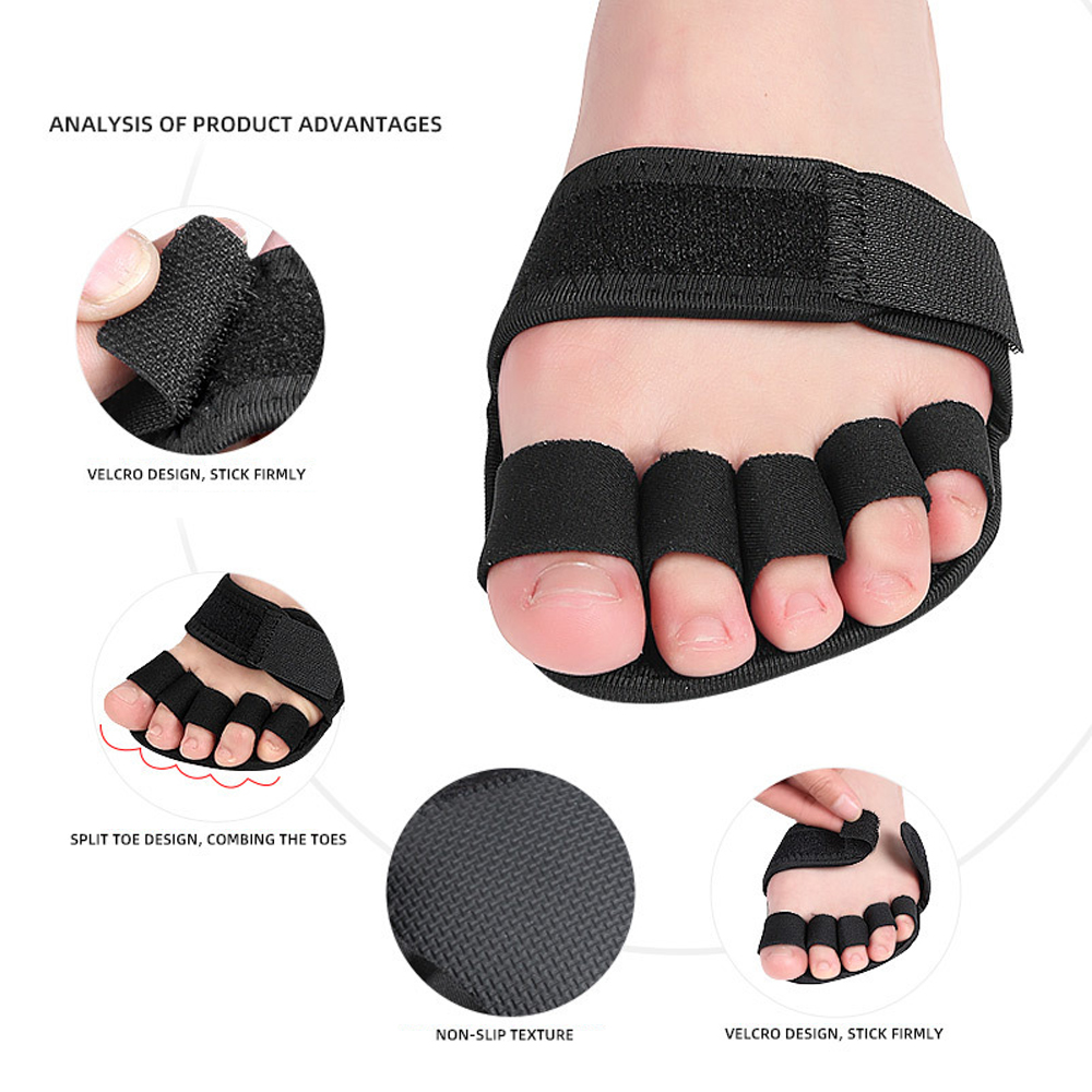 1 par de cinco dedos meia-palm - Yoga Toe Separator avaliação e preço