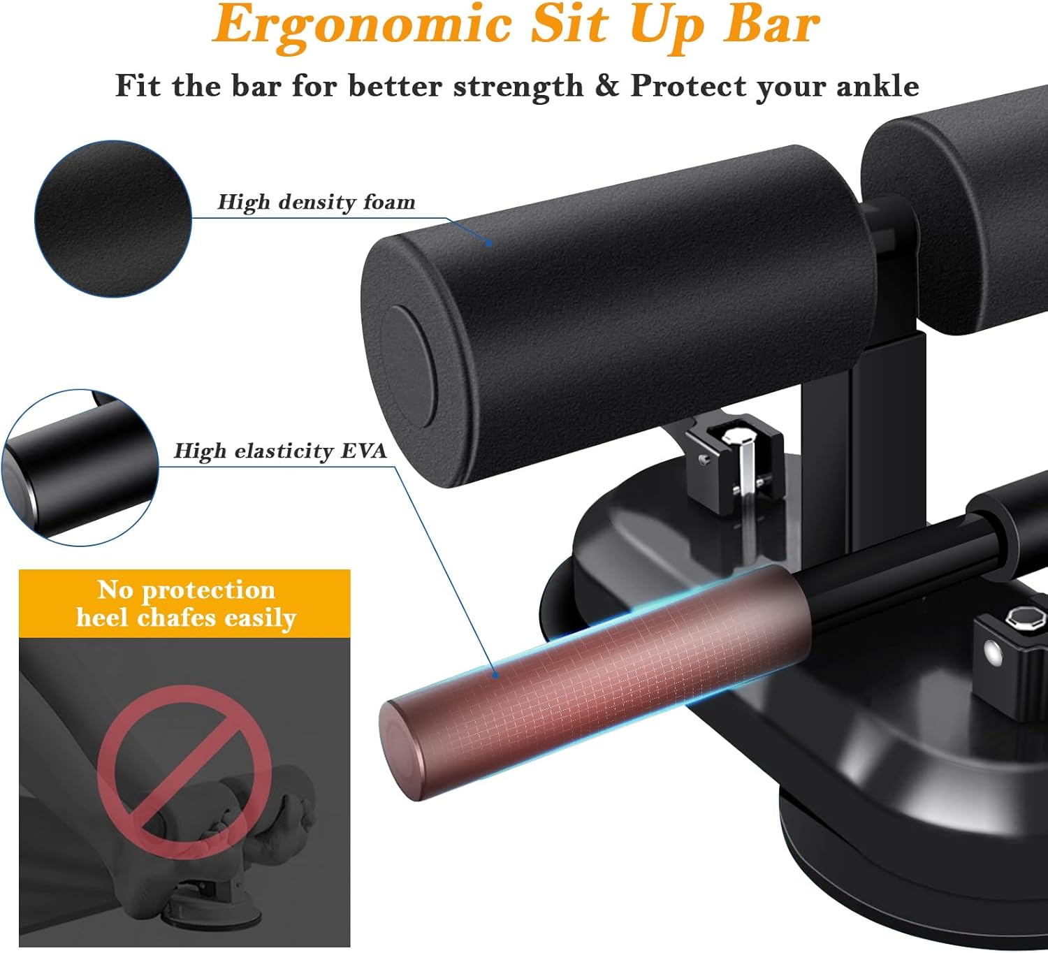 Piso da barra de abdominais, e - Sit Up Bar Floor avaliação e preço